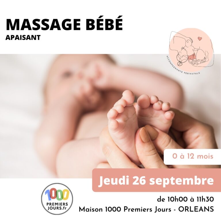 Atelier massage bébé “apaisant” (gratuit)